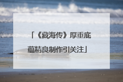 《藏海传》厚重底蕴精良制作引关注