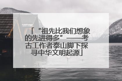 “祖先比我们想象的先进得多”——考古工作者泰山脚下探寻中华文明起源