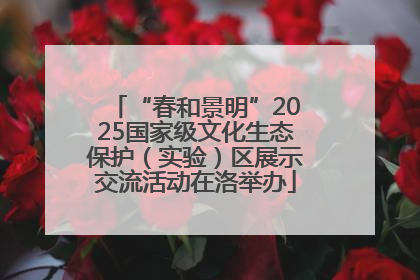 “春和景明”2025国家级文化生态保护（实验）区展示交流活动在洛举办