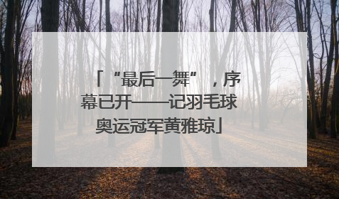“最后一舞”，序幕已开——记羽毛球奥运冠军黄雅琼