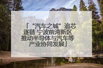 “汽车之城”追芯逐链 宁波前湾新区推动半导体与汽车等产业协同发展