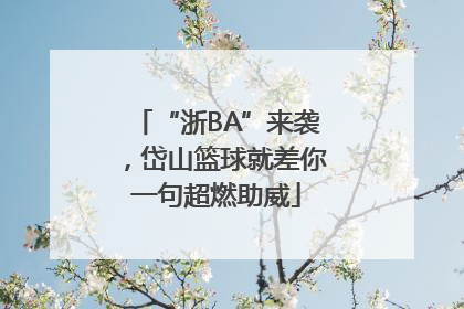 “浙BA”来袭，岱山篮球就差你一句超燃助威