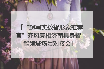 “超写实数智形象推荐官”齐风亮相济南具身智能领域场景对接会