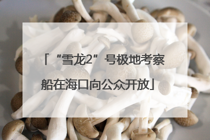 “雪龙2”号极地考察船在海口向公众开放