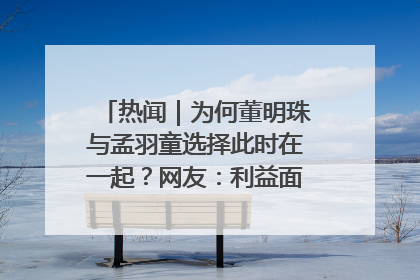 热闻｜为何董明珠与孟羽童选择此时在一起？网友：利益面前啥都能和解