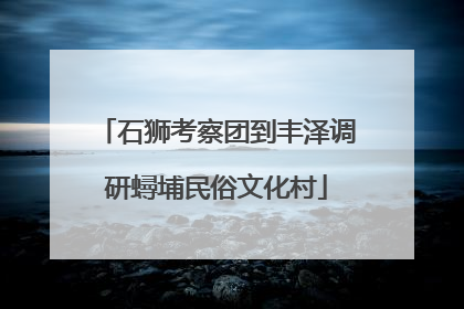 石狮考察团到丰泽调研蟳埔民俗文化村