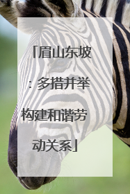 眉山东坡：多措并举构建和谐劳动关系