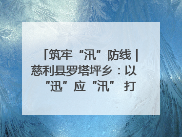 筑牢“汛”防线｜慈利县罗塔坪乡：以“迅”应“汛” 打赢暴雨防御战