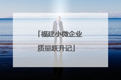 福建小微企业质量跃升记