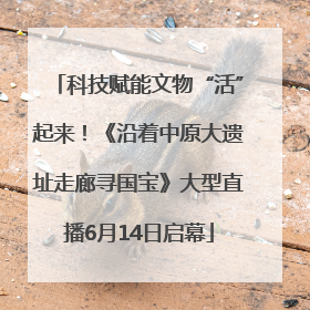 科技赋能文物“活”起来！《沿着中原大遗址走廊寻国宝》大型直播6月14日启幕