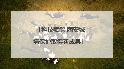 科技赋能 西安城墙保护取得新成果