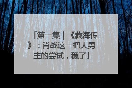 第一集｜《藏海传》：肖战这一把大男主的尝试，稳了