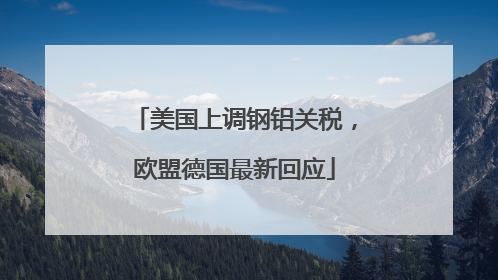 美国上调钢铝关税，欧盟德国最新回应