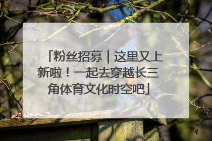 粉丝招募｜这里又上新啦！一起去穿越长三角体育文化时空吧