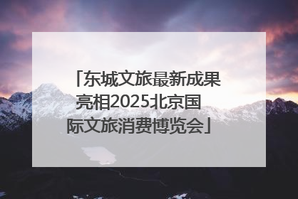 东城文旅最新成果亮相2025北京国际文旅消费博览会
