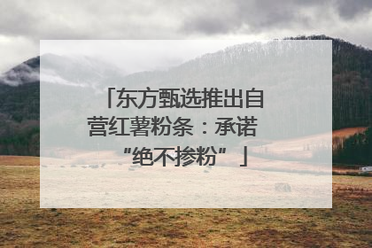 东方甄选推出自营红薯粉条：承诺“绝不掺粉”