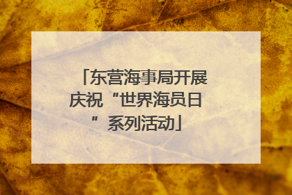 东营海事局开展庆祝“世界海员日”系列活动