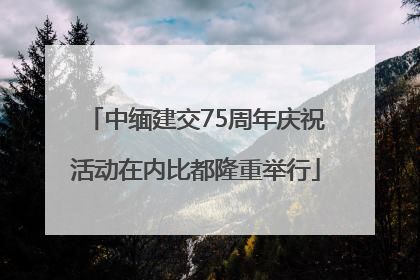 中缅建交75周年庆祝活动在内比都隆重举行