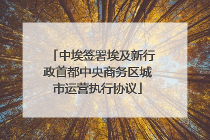 中埃签署埃及新行政首都中央商务区城市运营执行协议