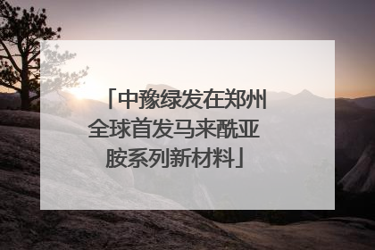中豫绿发在郑州全球首发马来酰亚胺系列新材料