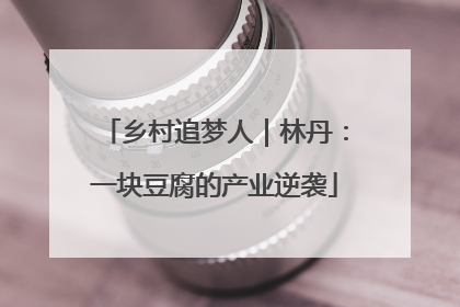 乡村追梦人｜林丹：一块豆腐的产业逆袭