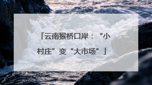 云南猴桥口岸：“小村庄”变“大市场”