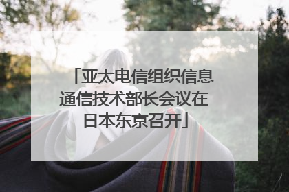 亚太电信组织信息通信技术部长会议在日本东京召开