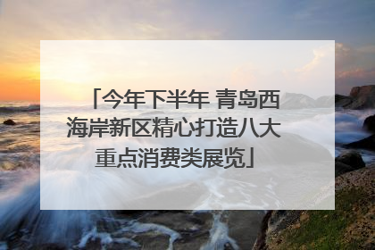 今年下半年 青岛西海岸新区精心打造八大重点消费类展览