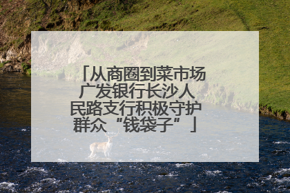 从商圈到菜市场 广发银行长沙人民路支行积极守护群众“钱袋子”