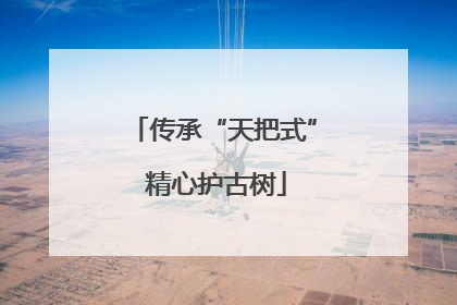 传承“天把式” 精心护古树