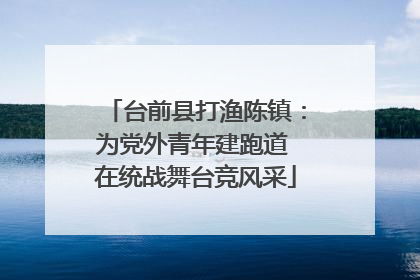 台前县打渔陈镇：为党外青年建跑道 在统战舞台竞风采