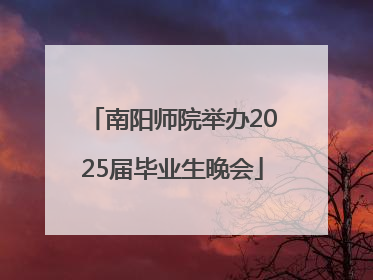 南阳师院举办2025届毕业生晚会
