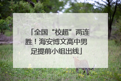 全国“校超”两连胜！海安博文高中男足提前小组出线
