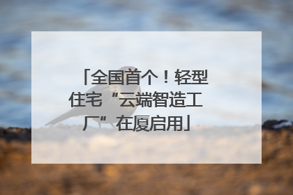 全国首个！轻型住宅“云端智造工厂”在厦启用