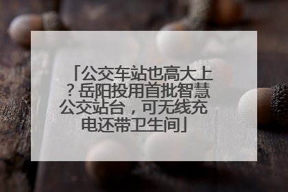 公交车站也高大上？岳阳投用首批智慧公交站台，可无线充电还带卫生间