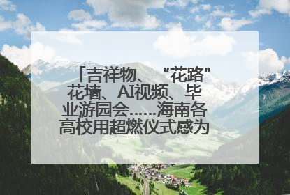 吉祥物、“花路”花墙、AI视频、毕业游园会……海南各高校用超燃仪式感为学子青春“存档”