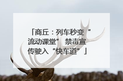 商丘：列车秒变“流动课堂” 禁毒宣传驶入“快车道”