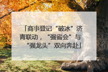 商事登记“破冰”济青联动，“强省会”与“强龙头”双向奔赴