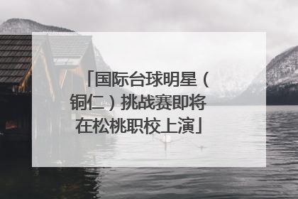 国际台球明星（铜仁）挑战赛即将在松桃职校上演