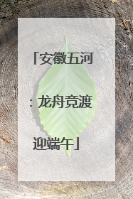 安徽五河：龙舟竞渡迎端午