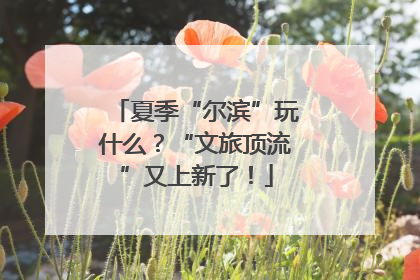 夏季“尔滨”玩什么？“文旅顶流”又上新了！