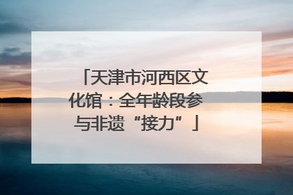 天津市河西区文化馆：全年龄段参与非遗“接力”
