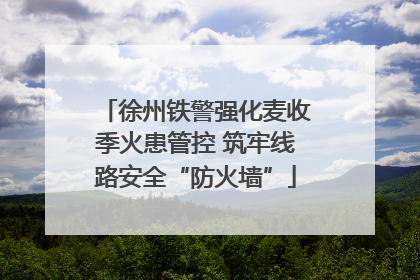 徐州铁警强化麦收季火患管控 筑牢线路安全“防火墙”