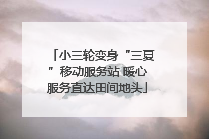 小三轮变身“三夏”移动服务站 暖心服务直达田间地头