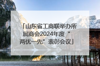 山东省工商联举办所属商会2024年度“两优一先”表彰会议