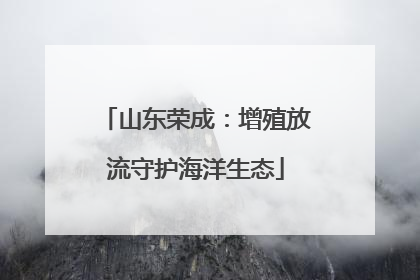 山东荣成：增殖放流守护海洋生态