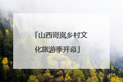 山西岢岚乡村文化旅游季开幕