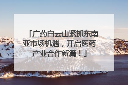 广药白云山紧抓东南亚市场机遇，开启医药产业合作新篇！