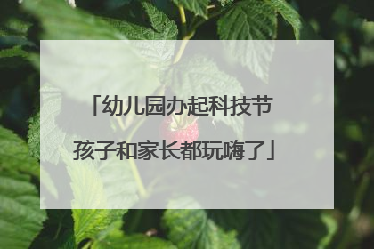 幼儿园办起科技节 孩子和家长都玩嗨了