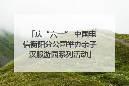 庆“六一” 中国电信衡阳分公司举办亲子汉服游园系列活动